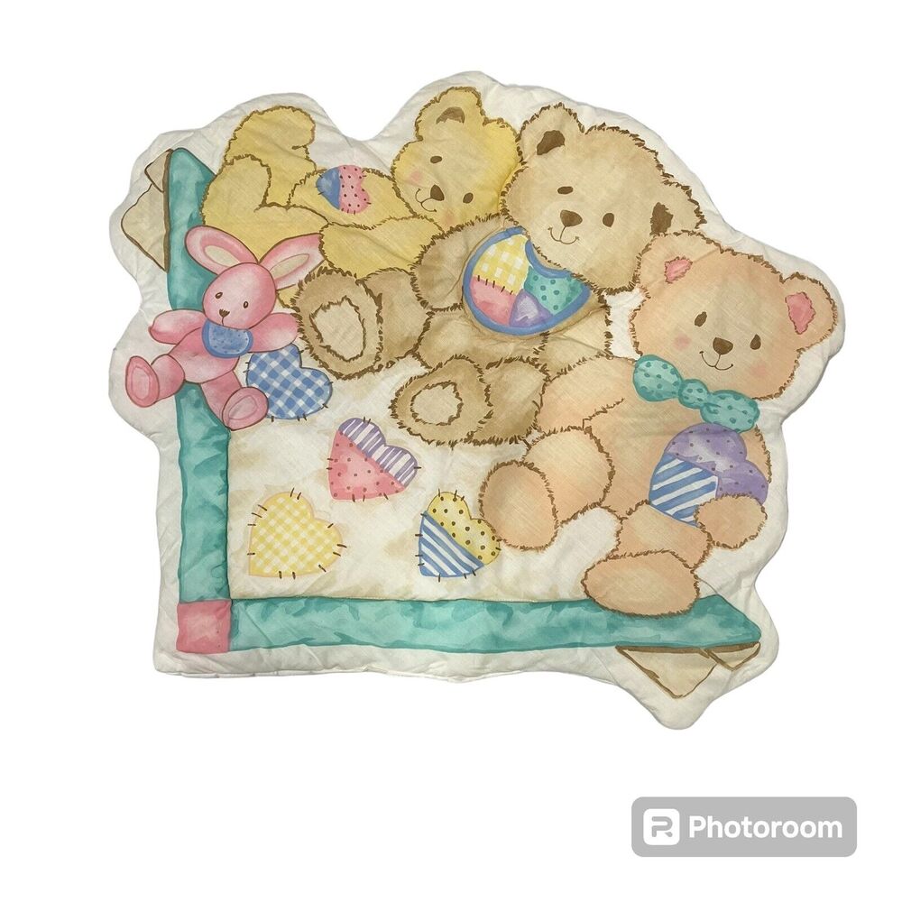 Vintage Three Bear Nursery‎ Baby Room Fabric Wall Decor Multicolor Unisex